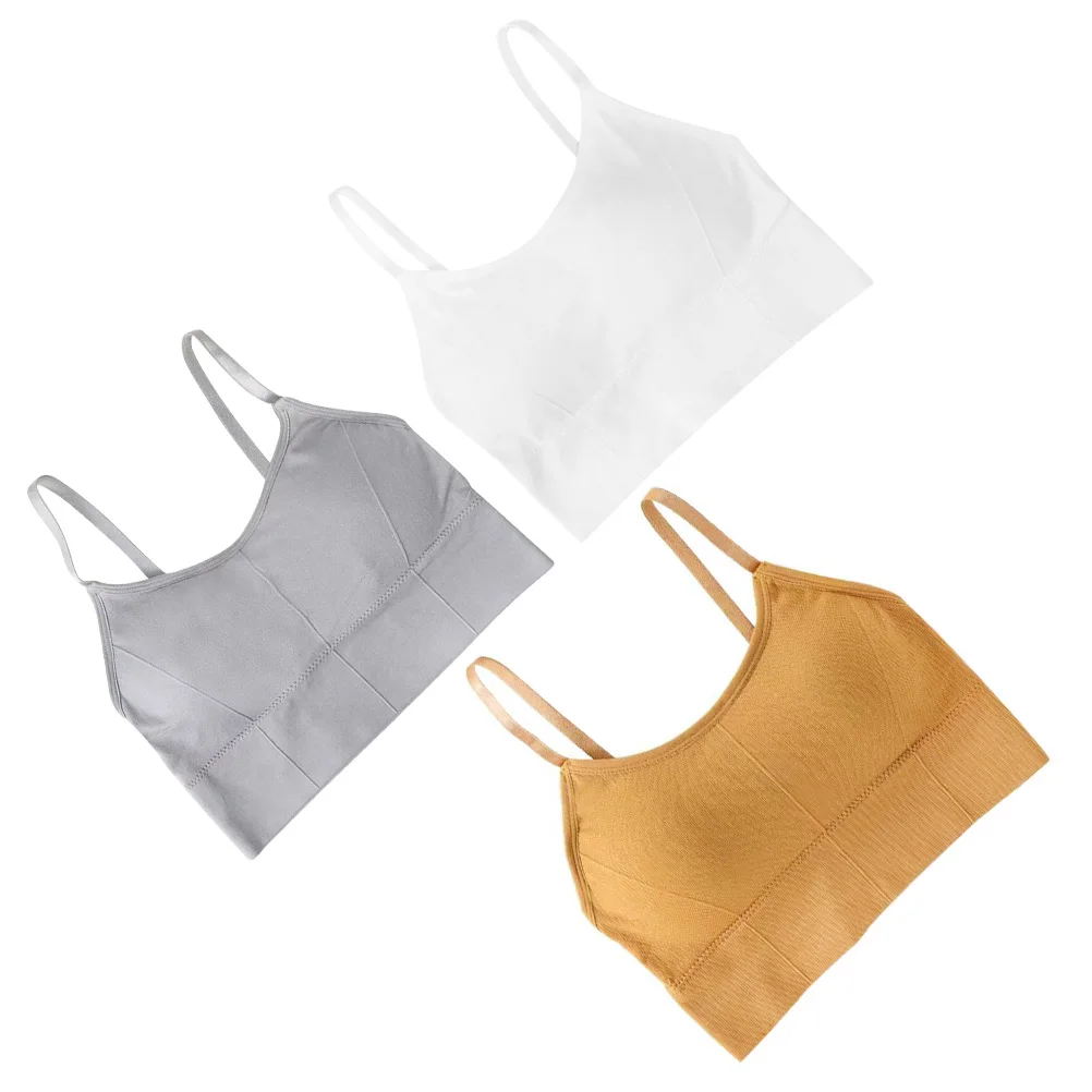 

3Pcs Sports Bras Women Sports Bra Bras Women Tops Seamless Bralette Shockproof SweatAbsorption Running Walking