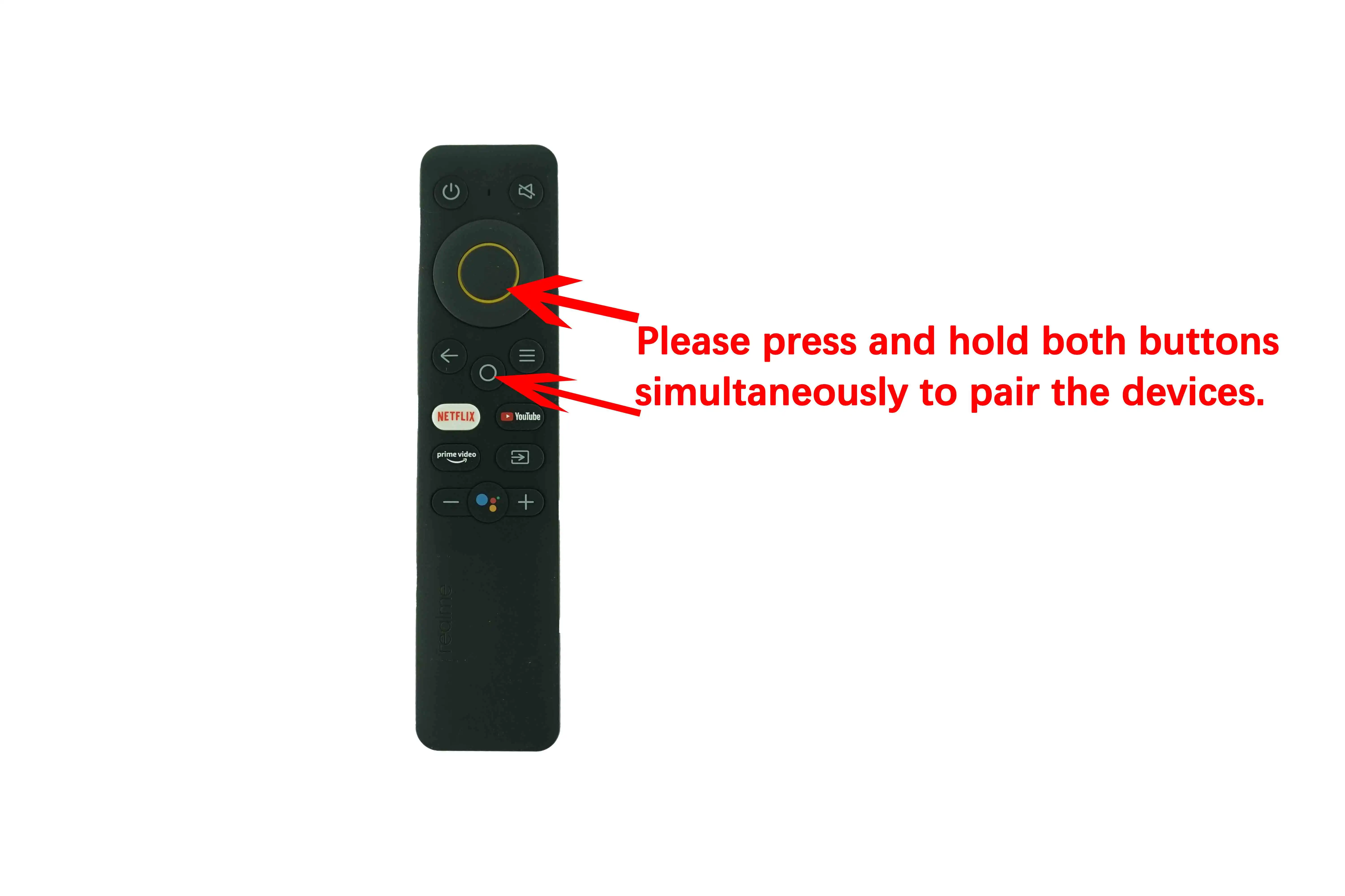 

All-In-One Voice Remote Control Compatible For Realme RMV2005 RMV2004 RMV2003 RMV2001 RMV2018 RMV2017 RMT101 Smart Android 4K TV