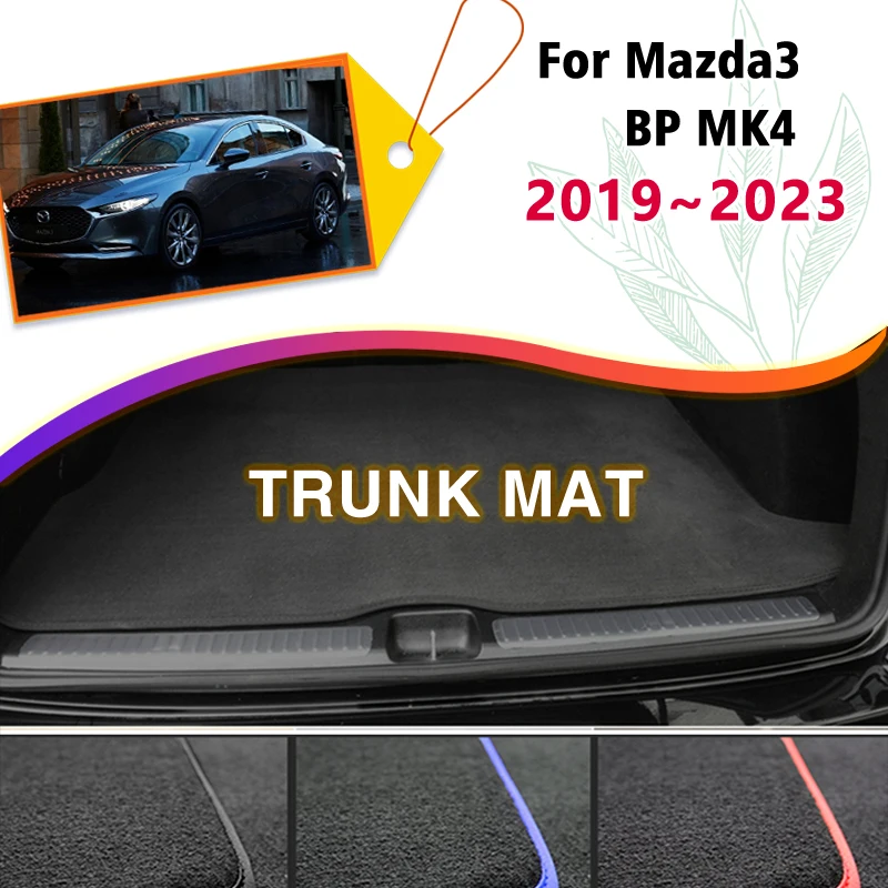 

Задний коврик для багажника Mazda3 BP Mazda 3 MK4 Sedan 2019 2020 2021 2022 2023, багажник, багажник, багажный пол, коврик, аксессуары