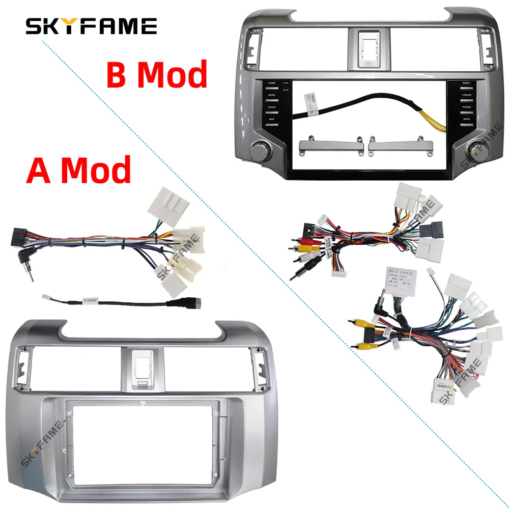 SKYFAME إطار السيارة فآسيا محول Canbus صندوق فك أندرويد راديو داش تركيب لوحة عدة لتويوتا 4 عداء