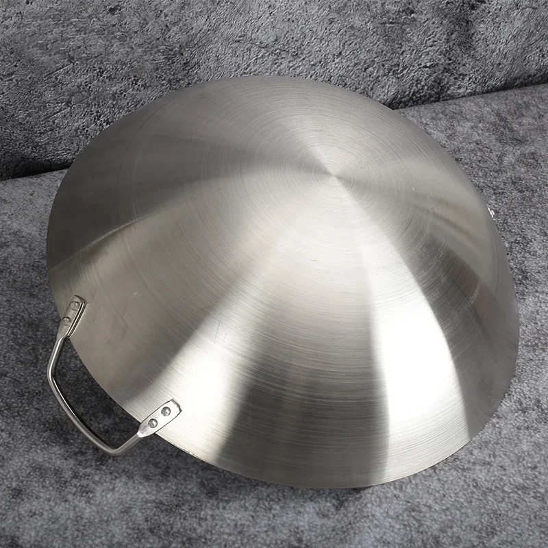 Stainless Steel Wok Pan Home Garden Non-stick Skillet Thicken Pan Gas Stoves Cooking Pot Cauldron Cast Iron For Kitchen