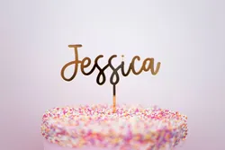 Personalised cake topper name cake topper mirror matte acrylic birthday cake topper,Customized name birthday cake decoration