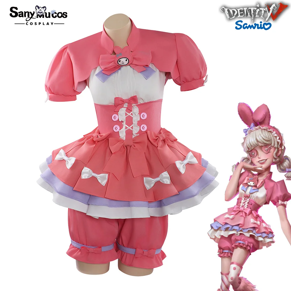 IN MAGAZZINO SanyMuCos Cheerleader Lily Barriere x Sanrio Personaggi Crossover II Cospaly Identity V Gioco Abito Cospaly Outfit