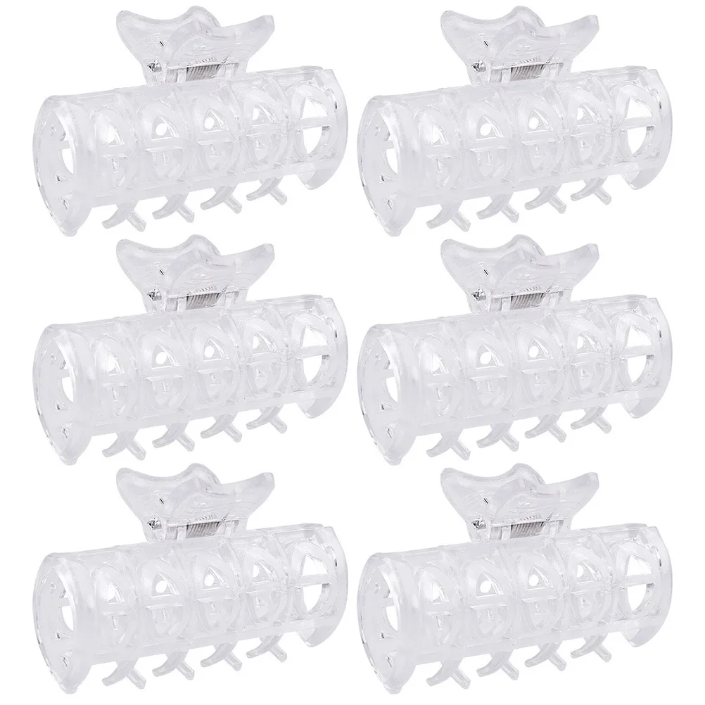 

6 шт., зажимы для завивки волос, легкий крепежный зажим для аккуратных локонов, парикмахерский инструмент, салон, домашний зажим для горячего ролика