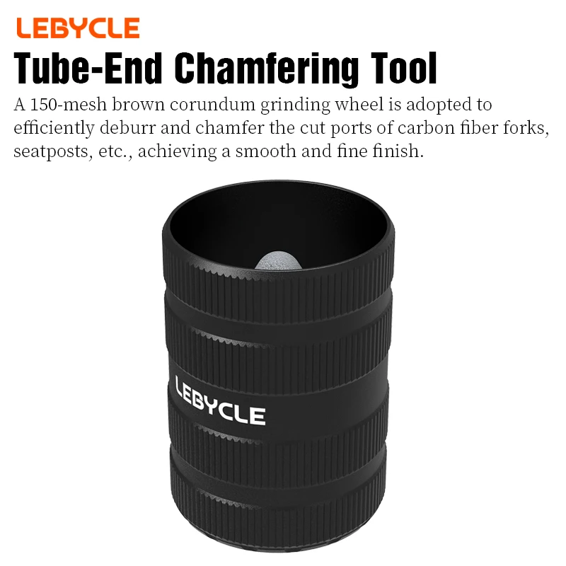  LEBYCLE MTB Road Bike Tube-End Chamfering Tool For Front Fork Carbon Fiber Pipes Bike Deburring Reamer Tubing Chamfer Tool