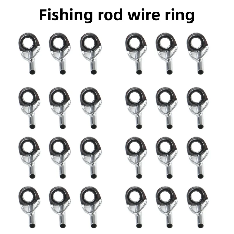 1-1.9mm Diameter Rock Fishing Rod Guides Ring Repair Multiple Sizes Sea Fishing Rod Guide Rings rocky rod wire loop