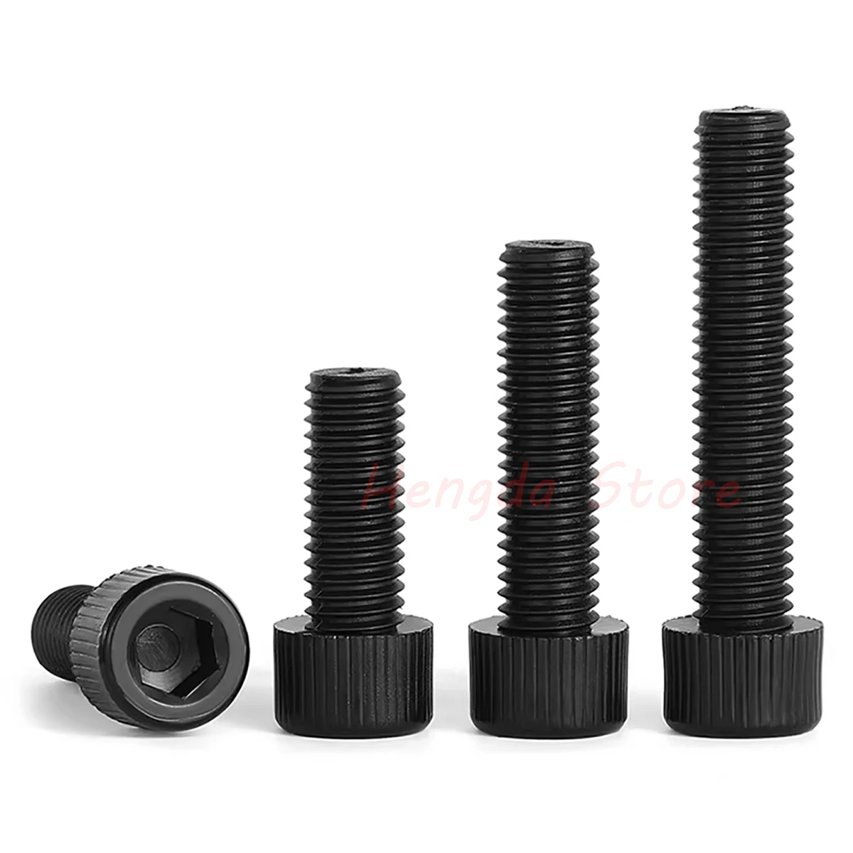 M3 M4 M5 M6 M8 M10 M12 Black Nylon Plastic DIN912 Hexagon Hex Socket Cap Head Allen Bolts Screw Length L=4-100mm