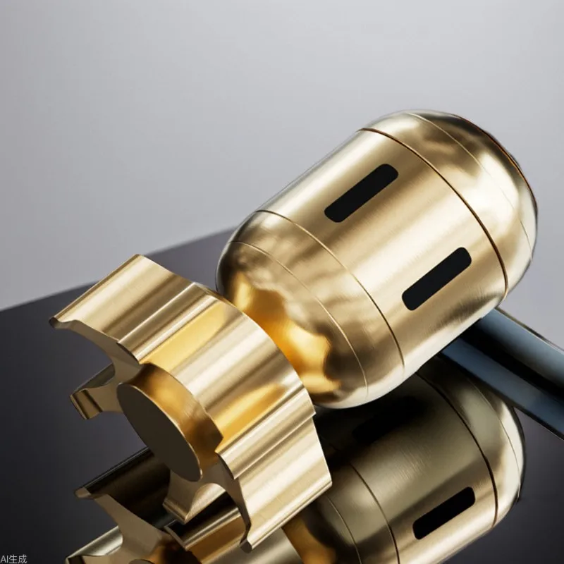 EDC Brass Torpedo Fingertip Gyro Decompression and Rotation Copper Craft Ornaments Finger pressure-relief toy