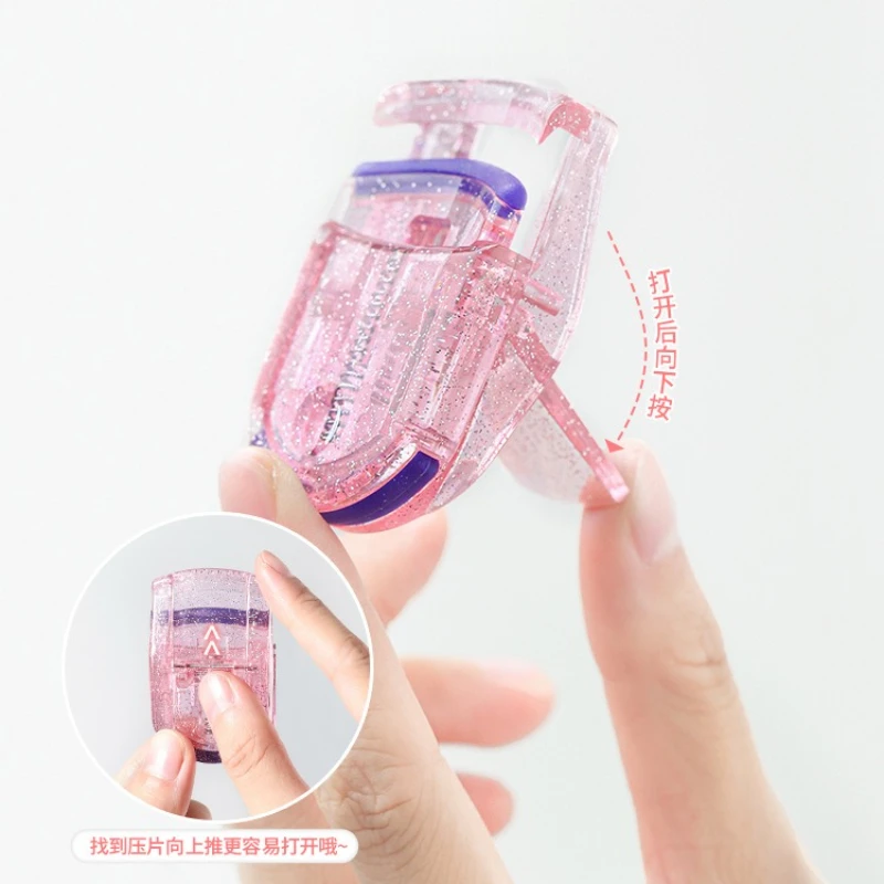 Mini rizador de pestañas, soporte para pestañas, herramienta cosmética, pestañas postizas plegables profesionales, herramienta de maquillaje cosmético de belleza auxiliar, 2 uds.