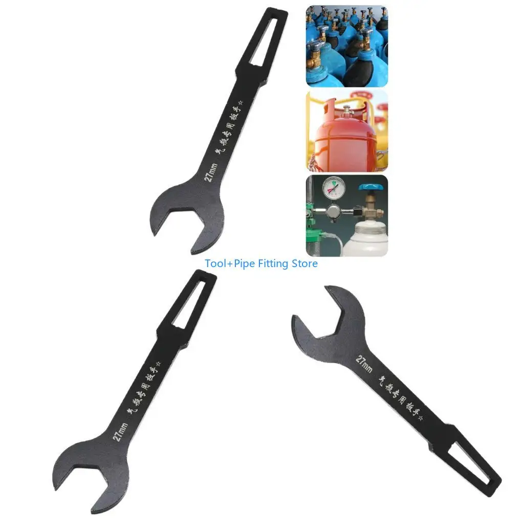 F92B Professional All Purpose Cylinder Valves Wrench Tool with Ergonomic Grip 21cm Lightweight Gas Bottle Tool Easy Storage