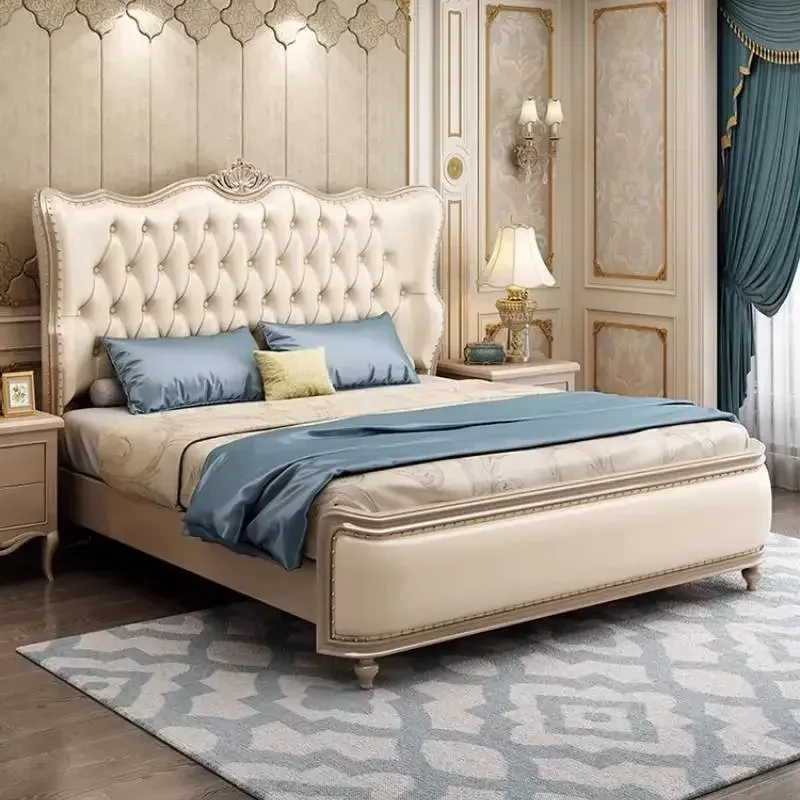 Adult Luxury Twin Bed Frame Soft Storage Design Loft Headboards Bed Frame Full Size Bedroom Letto Matrimoniale Home Furniture