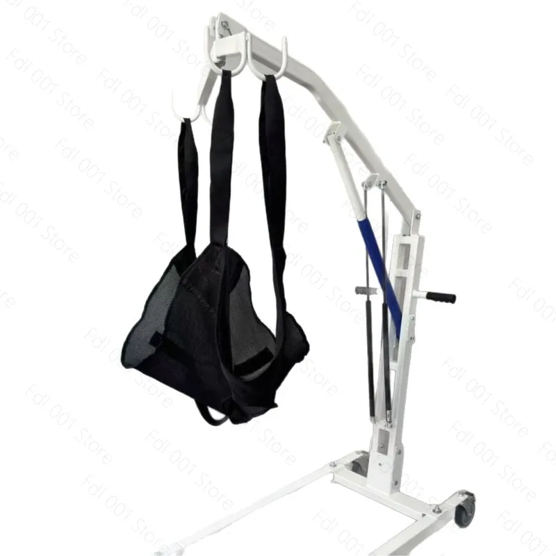 Elderly Patient Transfer Lift - Manual Hydraulic Hoist for Bathroom/Toilet, Home Care for Disabled