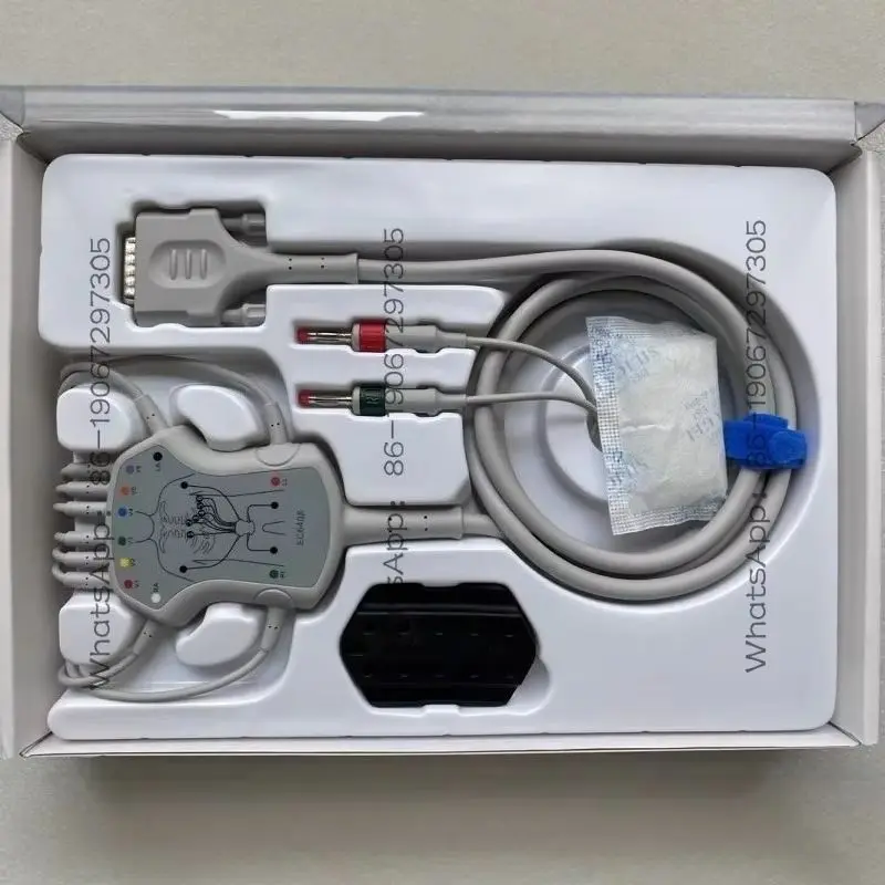 Xujun1105641611 Câble de connexion 12 brins intégré pour électrocardiographe R3 R12, référence R3R12EC6408, norme américaine 6410