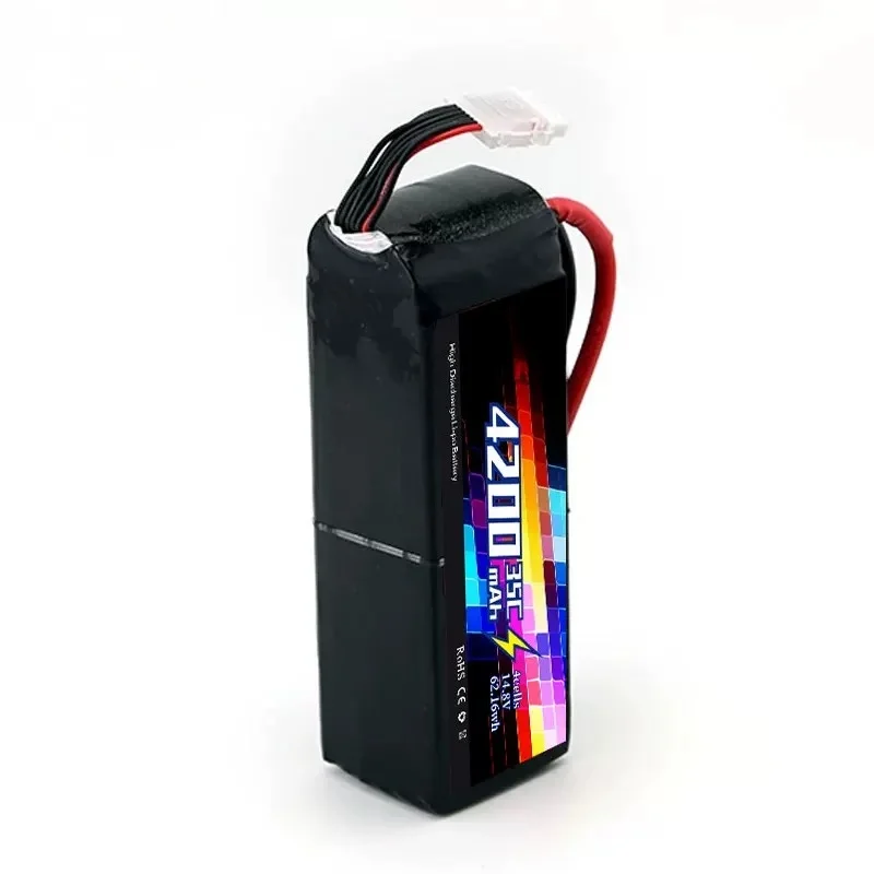 For DUPU 4/6s 4200mAh 35/60C XT60 Plug Model Aircraft Lithium Battery Large Capacity AUGI550 Helicopter
