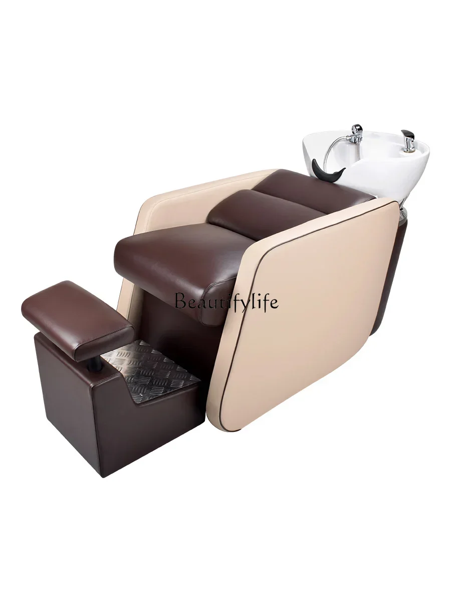

FG17Beauty Shop Hair Salon Lying Half Shampoo Chair Hairdressing Hydrotherapy Bed