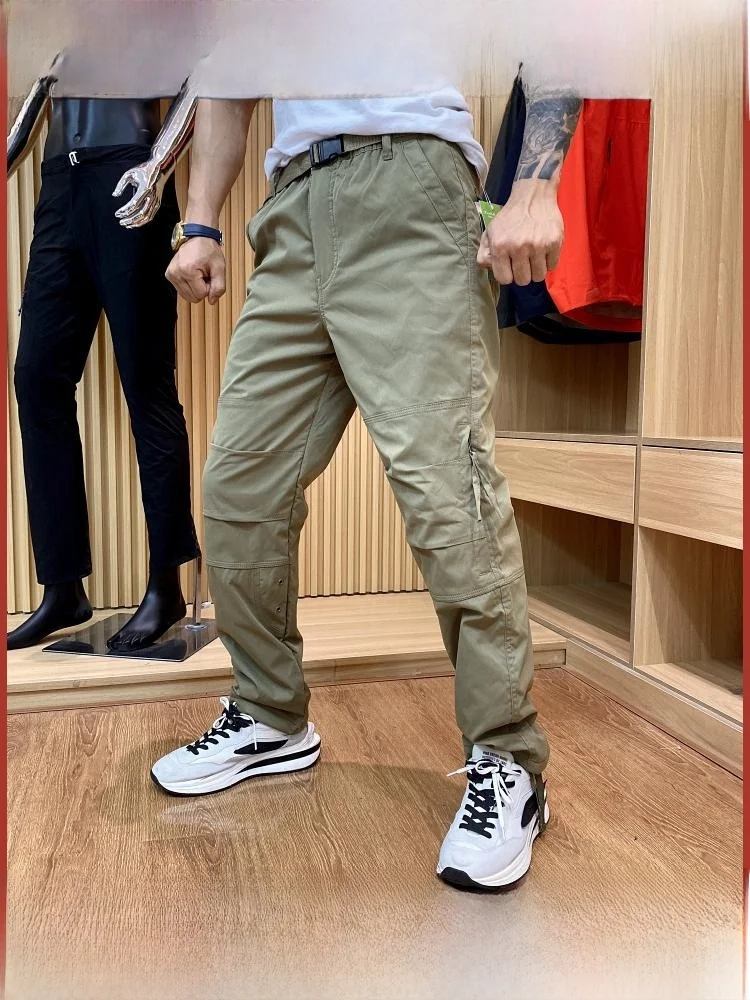 

ex Дышащие повседневные брюки-карго на подкладке для скалолазания на открытом воздухе, осенне-зимние длинные брюки с прямыми штанинами