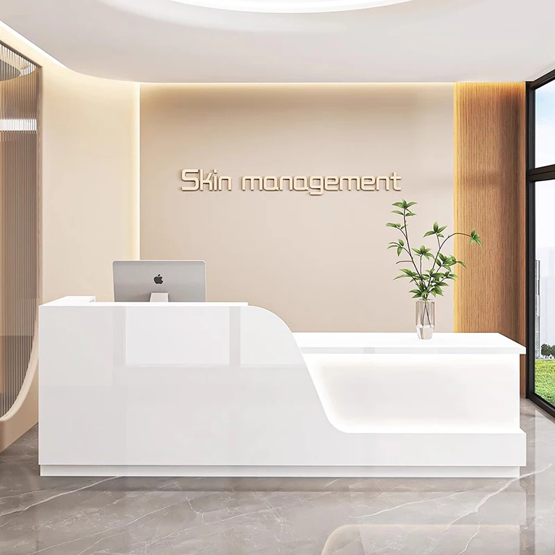 

Premium Creative Beauty Salon Reception Desk Unique Style Drawers Reception Desks Recepcja Do Salonu Pieknosci Office Furniture