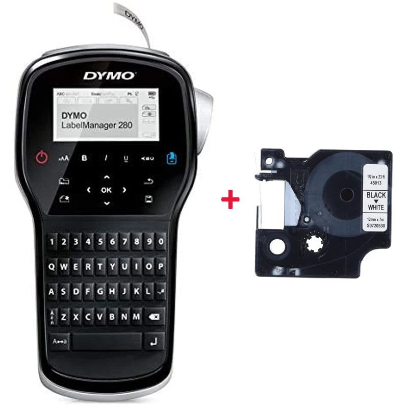 DYMO-impresora LM160/DYMO LM280/DYMO LM-420P/LM-210D, para 6mm/9mm/12mm/19mm, 45013, 45010, 45018, 45021, 45023, 40913, 43613, LabelManager