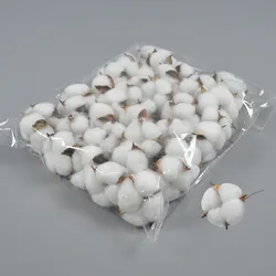 80pcs 6cm 5colors White Artificial Cotton Flower Heads Decorative Flowers for diy wedding Home Party Banquet Decoration