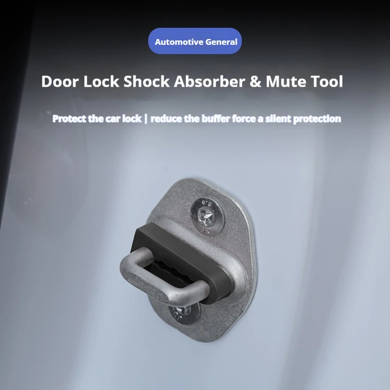 Universal Sound Damper Door Lock Buffer Rattling STOP Soundproof Deaf Seal Deadener for Lock Protection and Impact Reduction