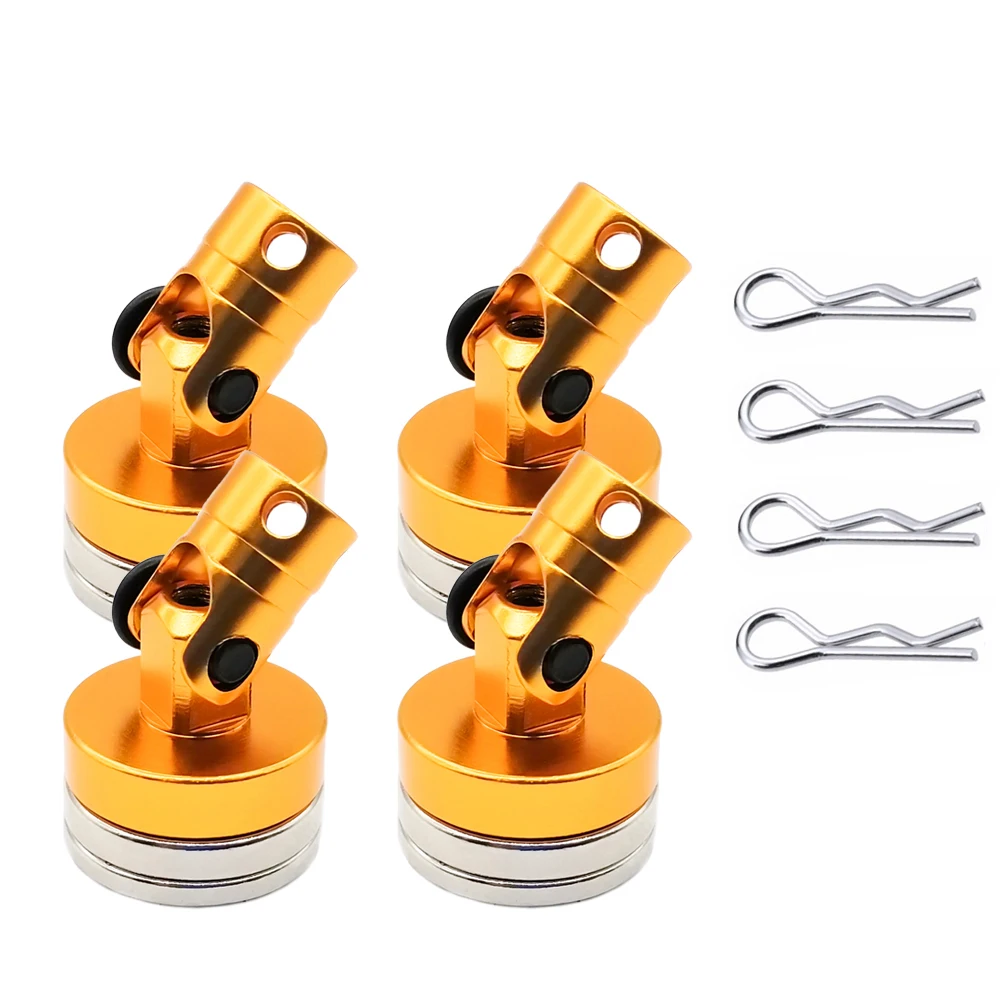 1/10 Scale RC Car Drift Remote Control Car Shell -Strong Magnet Stealth Body Post with Contact Shell Column for Tamiya TT01/TT02