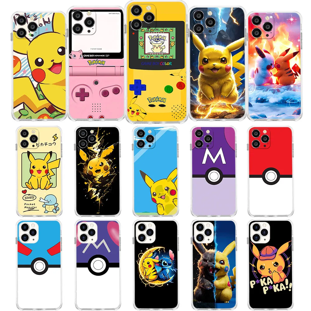 UK-75 Pikachu Pocket Monsters Soft Case for Moto One Pro G Power Z2 Play E13 E22I E22 G41 G51 G71 G5 G52 G42 G32 G23 G22