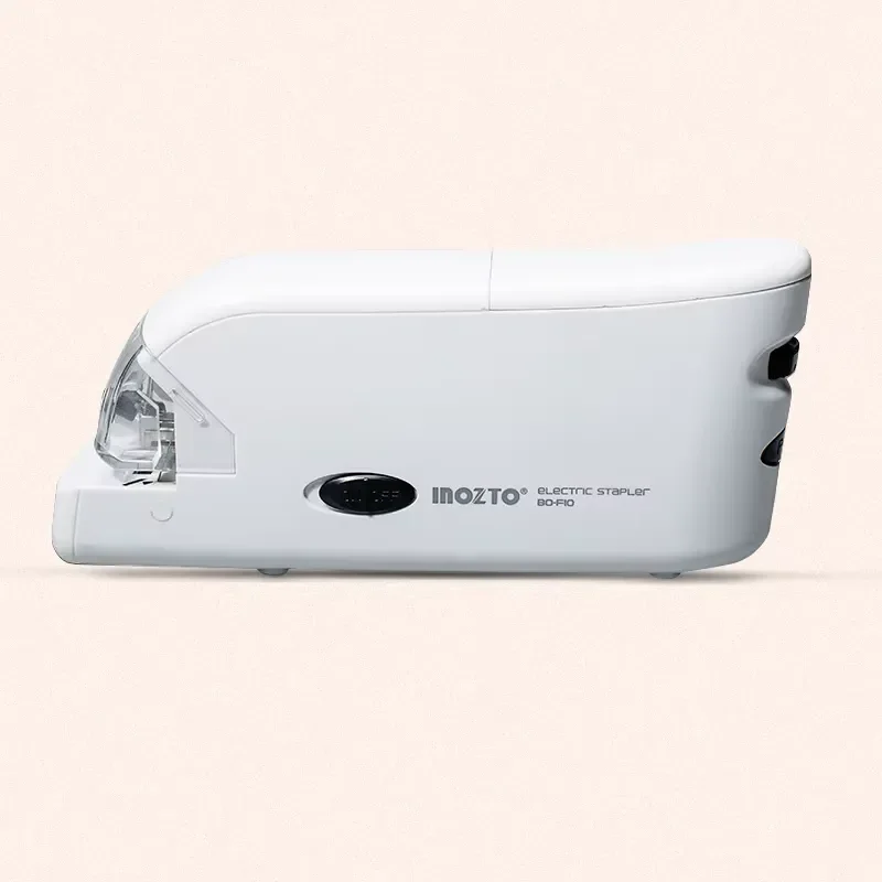 Dual-Power Electric Stapler Mini Plastic Plug-In Design for Labor Saving Paper Binding