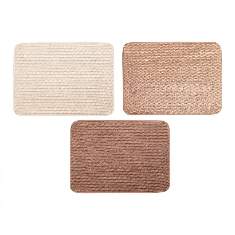 Ins Style Microfiber Dish Drying Mat Kitchen Tableware Drainer Pad For FSCD Coffee Machine Countertop Decor Mat