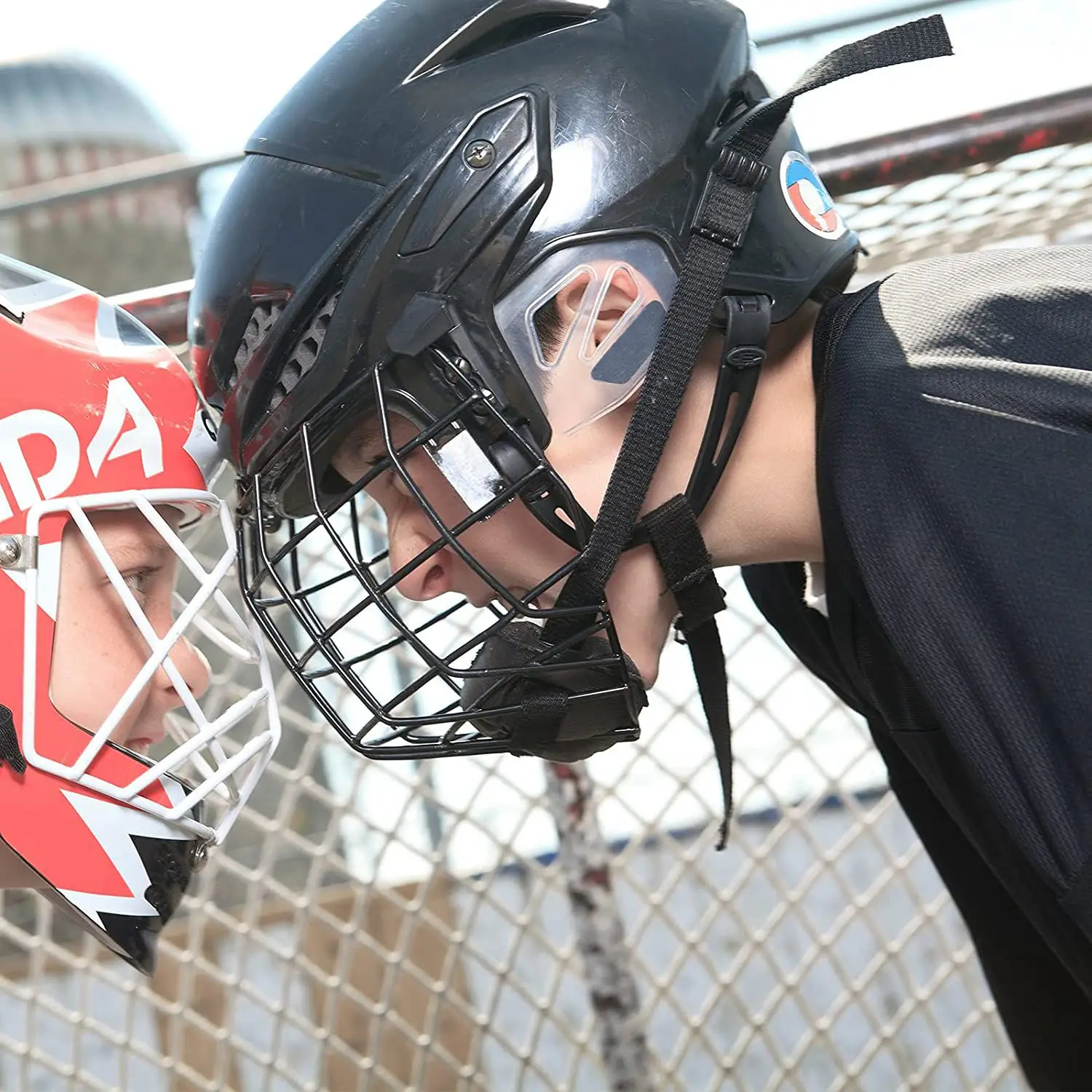 Casco da Hockey cinturino per il mento casco da Hockey su ghiaccio a scatto singolo cinturino per il mento cinturino per il mento staccabile