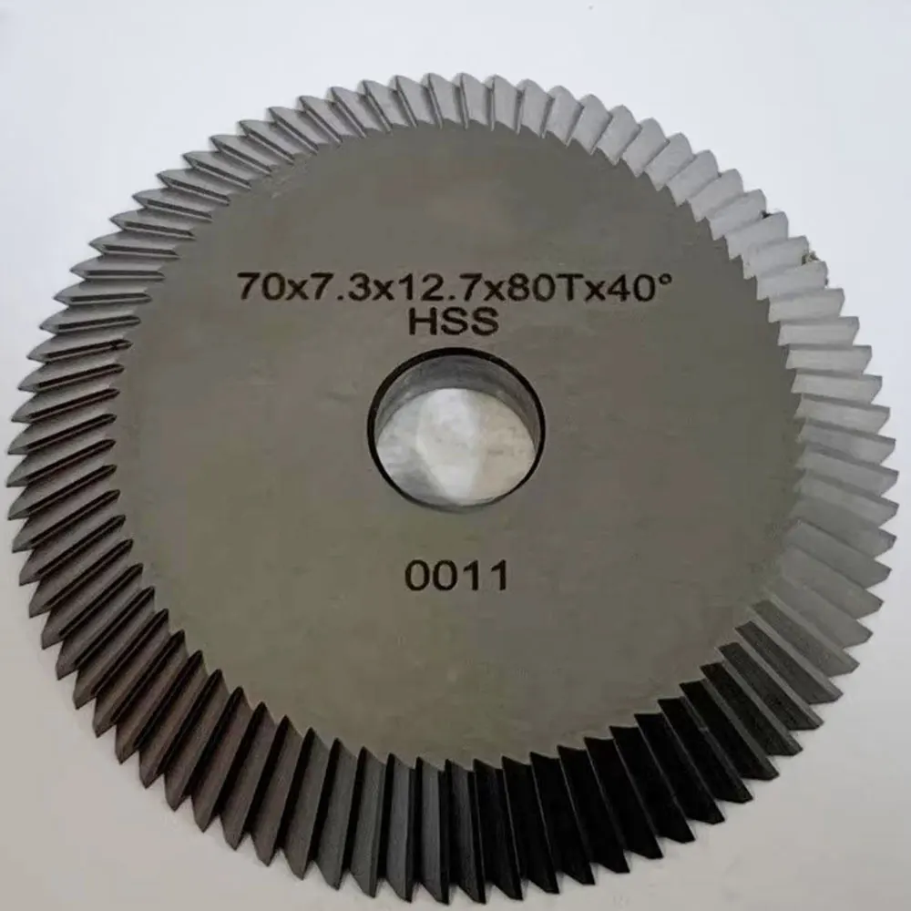 0011 angle milling cutter 70*7.3*12.7 key slotting milling for WENXING 100D 100E 100F 100G Key machines