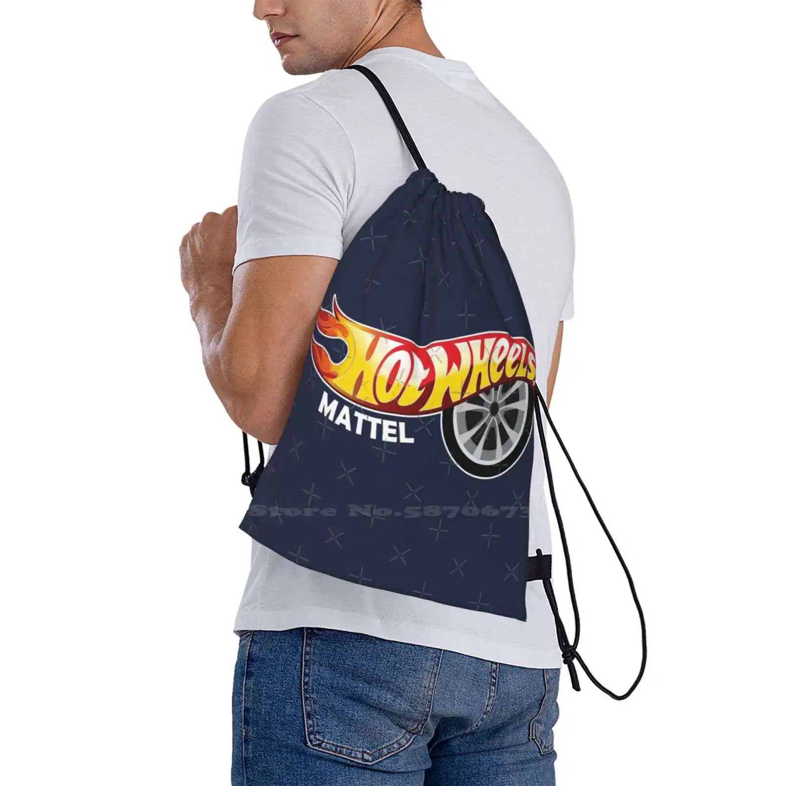 Teen College Student Backpack Laptop Travel Bags The Hot Wheel Cars Mattle Hot Cars Hot Car Racing Stickera Fan Art Kids Fanart