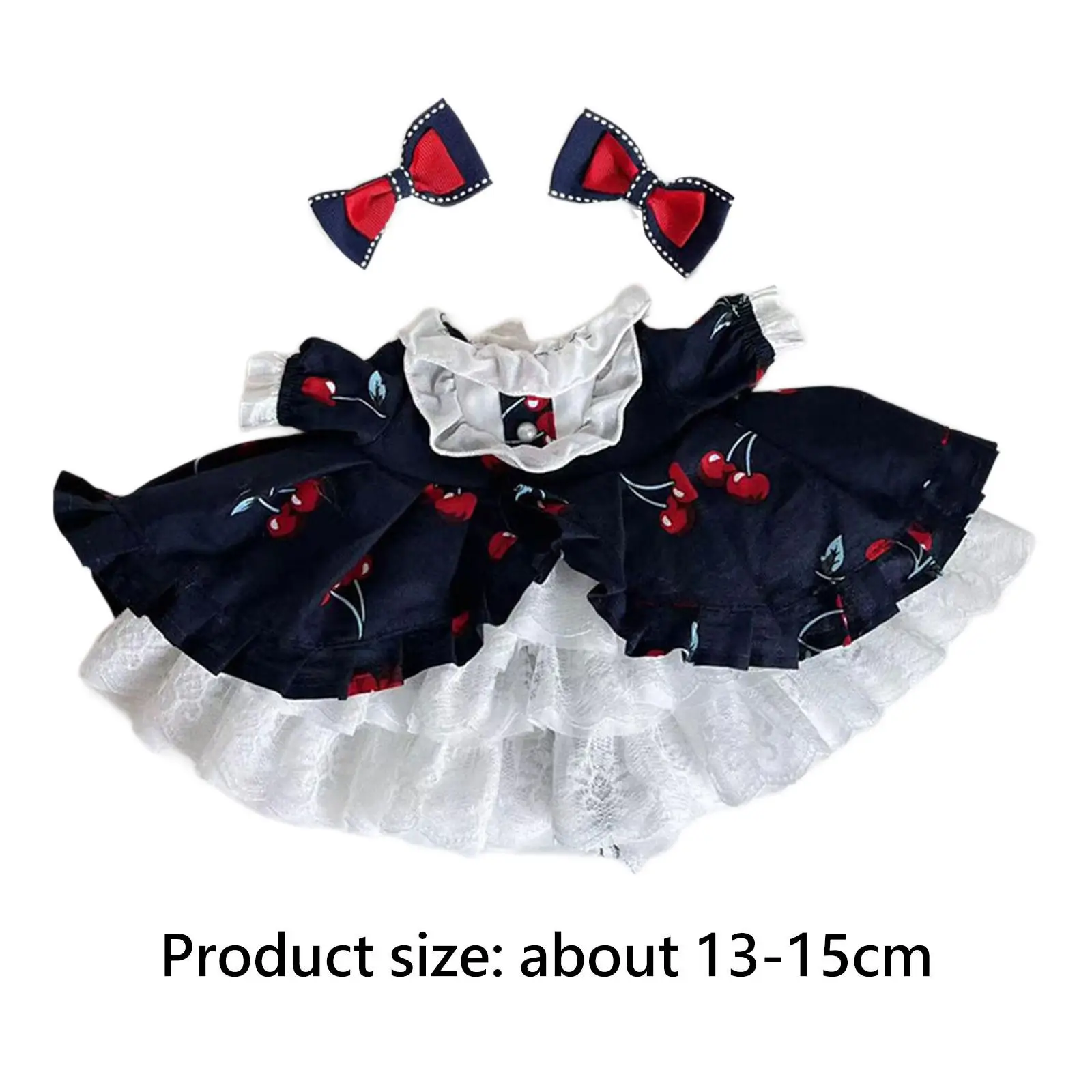 Boneca vestido traje para menina, traje acessórios 38cm, presentes de aniversário