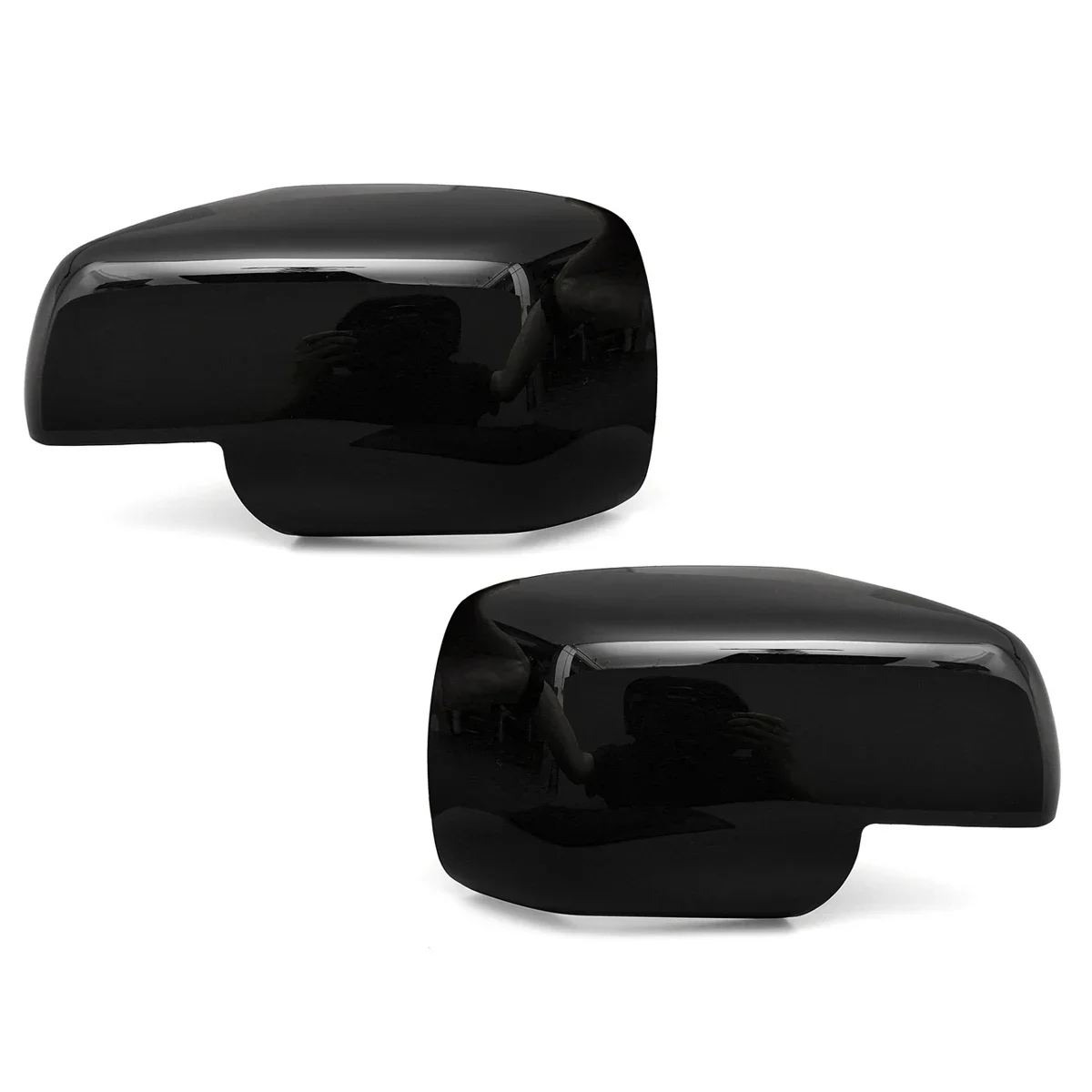 RM-CAR Rearview Side Mirror Covers Cap Gloss Black For Land Rover Discovery 3 Freelander 2 Range Rover Sport Discovery 2004-2009