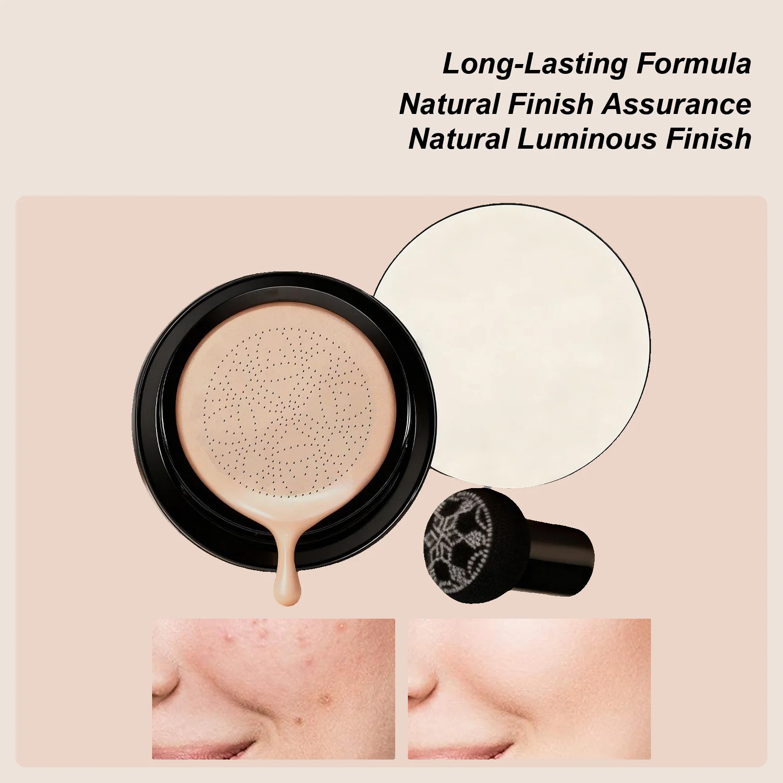 คอนซีลเลอร์ปรับผิวกระจ่างใส ไพรเมอร์บำรุงผิวอย่างเป็นธรรมชาติ รองพื้นปกปิดจุดด่างดำ สำหรับผิวหมองคล้ำ ผิวมัน ผิวแห้ง ผิวผสม และผิวแพ้ง่าย