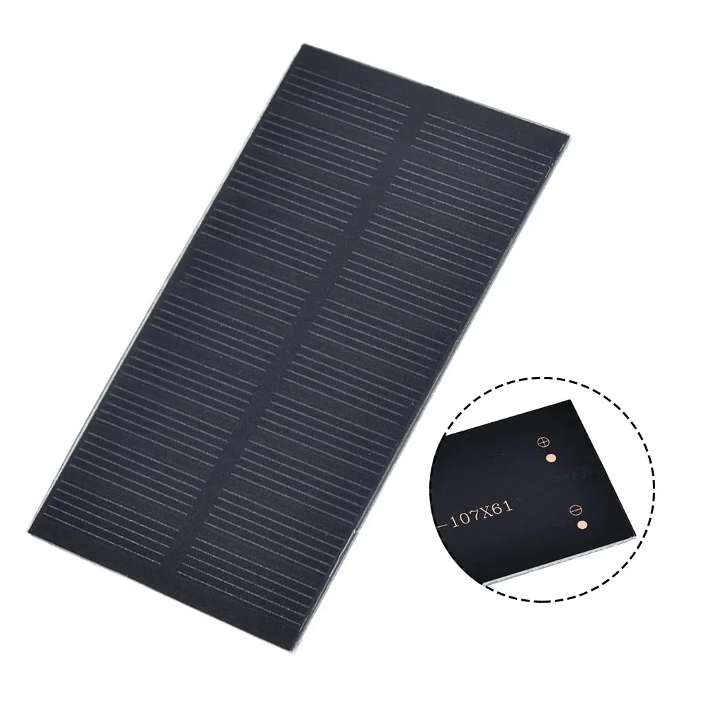 1W5V Solar Panel Polycrystalline Solar Glue Board Portable Solar Charger 107*61 Placa Solar Paneles Solares Panneaux Solaires