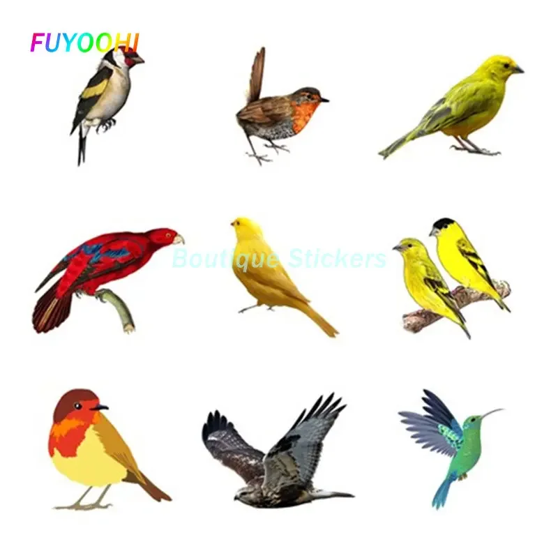 

FUYOOHI Play Stickers Canary Bird Car Sticker Cartoon DIY Decal Motorcycle Helmet Windshield Waterproof Bumper Vinyl Car Wrap