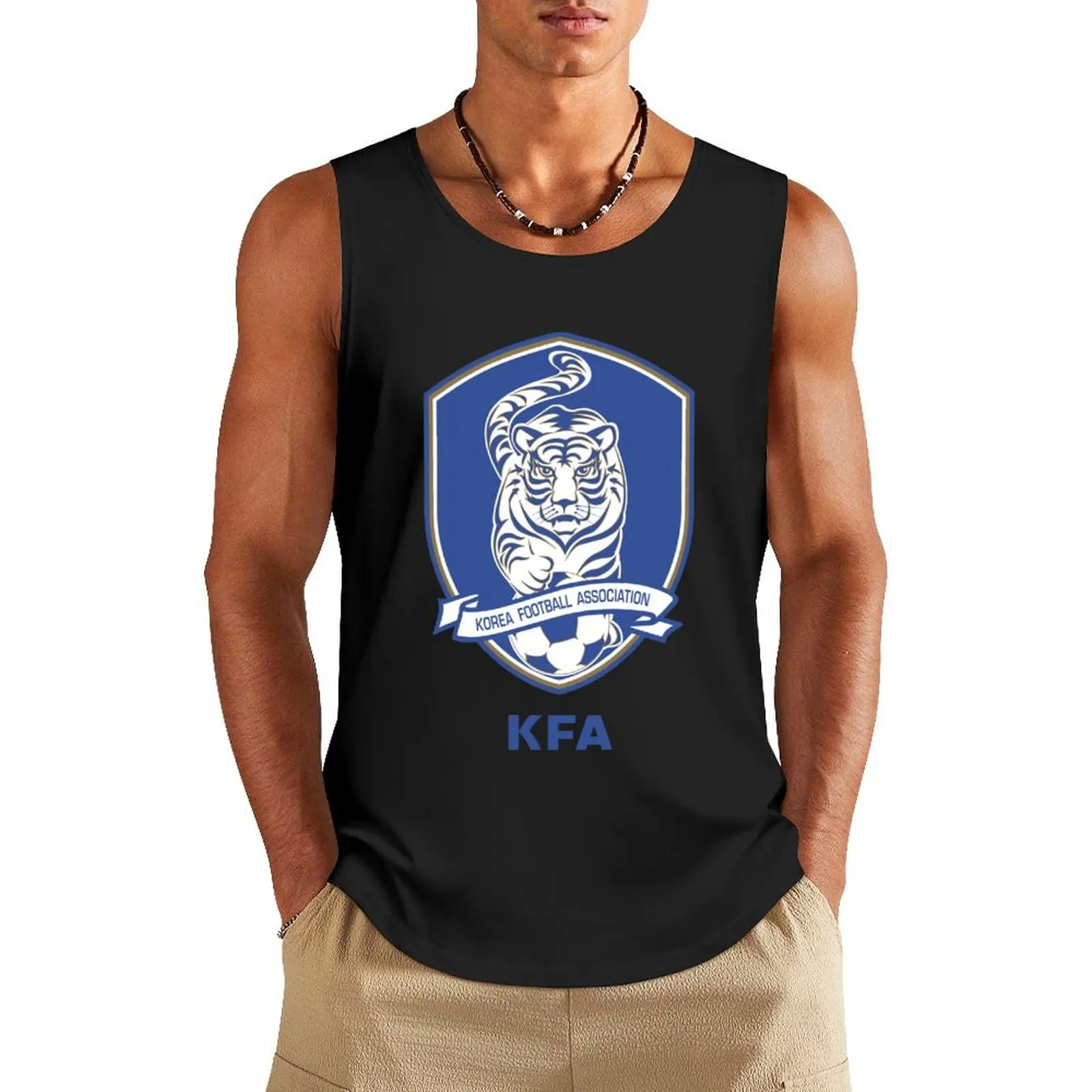 

Korea Football Association, for soccer fans. Tank Top T-shirt sports Gym man Men's clothing