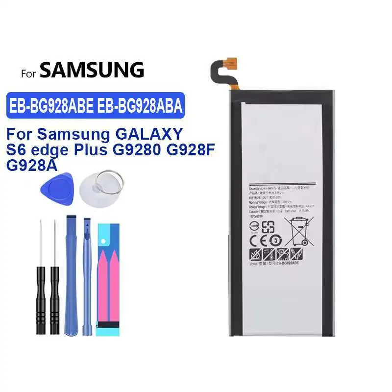 

Battery EB-BG928ABE EB-BG928ABA For Samsung Galaxy S6 Edge Plus G9280 G928F G928A G928P G928T G928V G928S G9287 G9287C Edge+