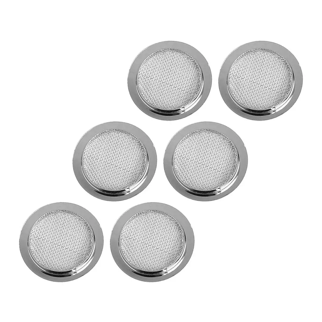 Silver Guitar Speaker Grill Mesh Resonator Screen Cover 6cm Guitar Accessory for Dobro Guitar Resonator and Cigar Box