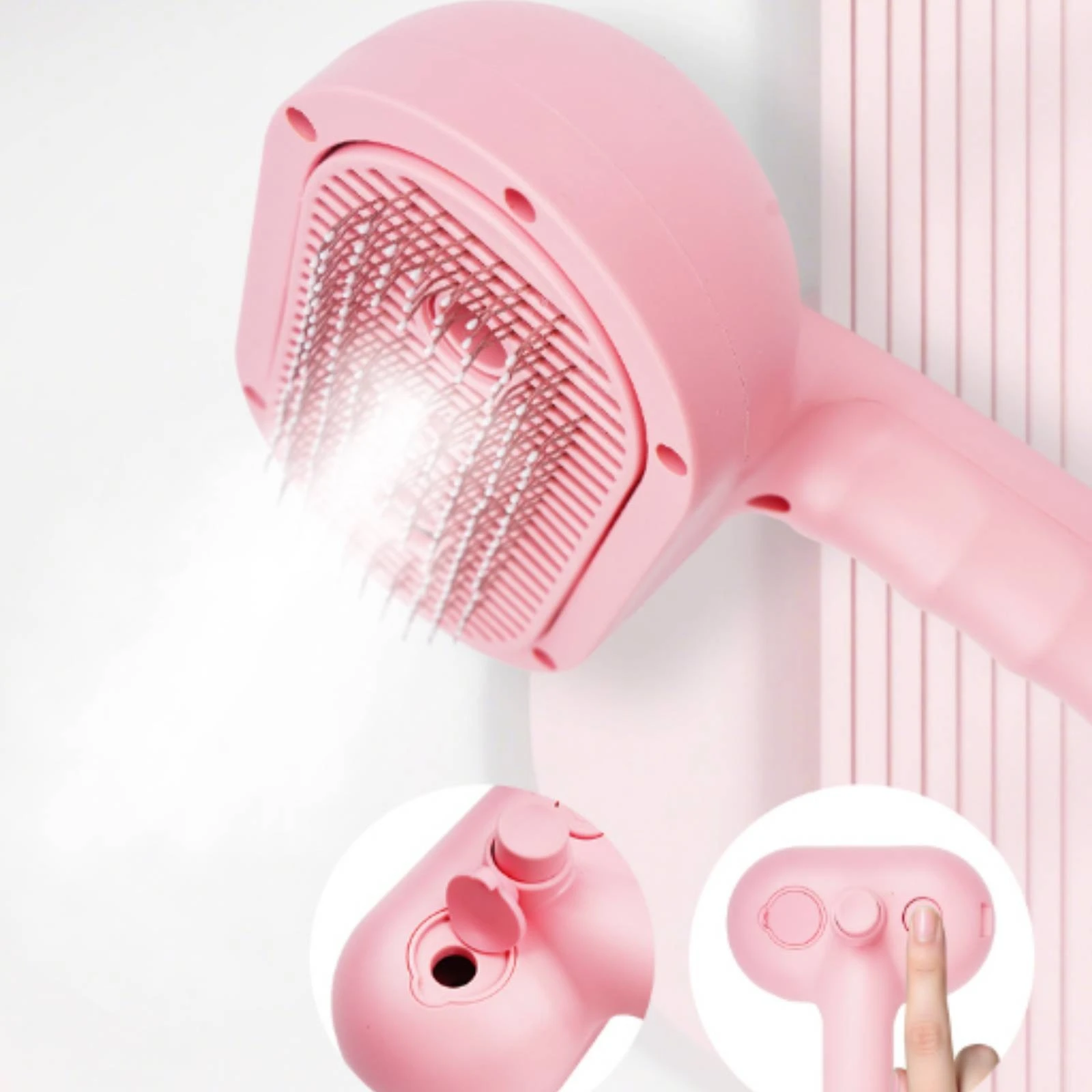 Grooming Brush with Mist Electric Mist Grooming Comb Spray Pet Brush Portable Compact for Cats