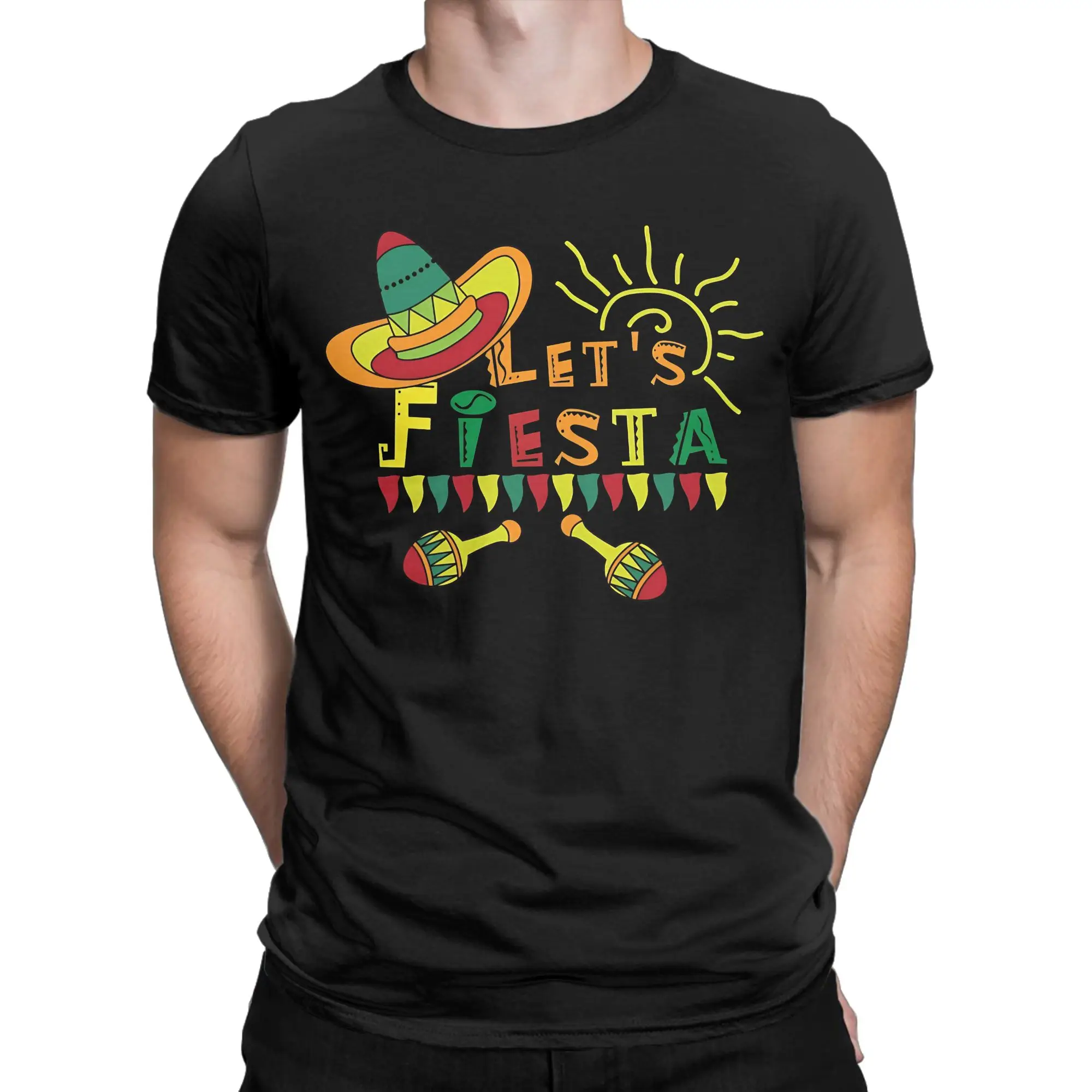 Couple T-Shirt Let's Shift Party Fiesta T-Shirts Hip Hop Mexican Amigo Cinco De Mayo Summer Tees Y2K Retro Cotton Clothes Gift
