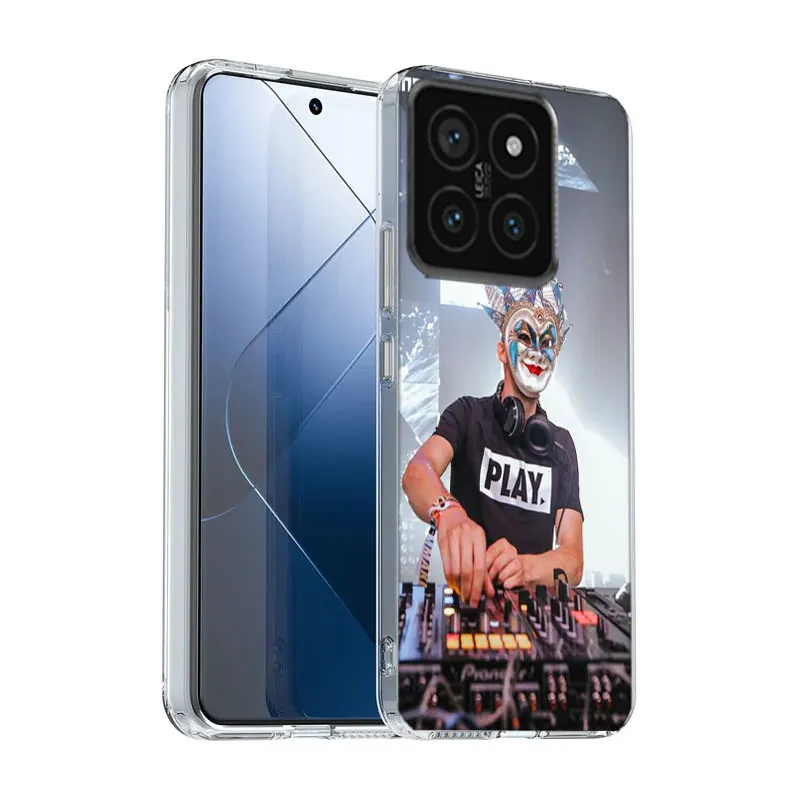 DJ Boris Brejcha Clear Phone Case For Xiaomi Mi 13 12 12T 11 11T 10 10T Pro 11i 9 9T 8 Lite CC9E A3 A2 TPU Pattern Soft Fundas