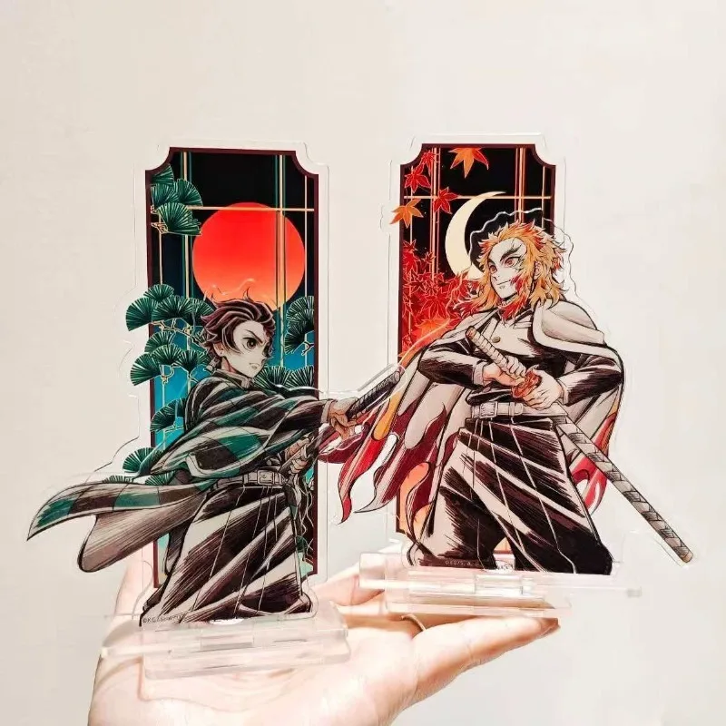 

Фигурка на акриловой подставке «Убийца демонов» Rengoku Kyoujurou Kamado Tanjirou, аниме, периферийные устройства для творчества, расширенное украшение для рабочего стола 10 см