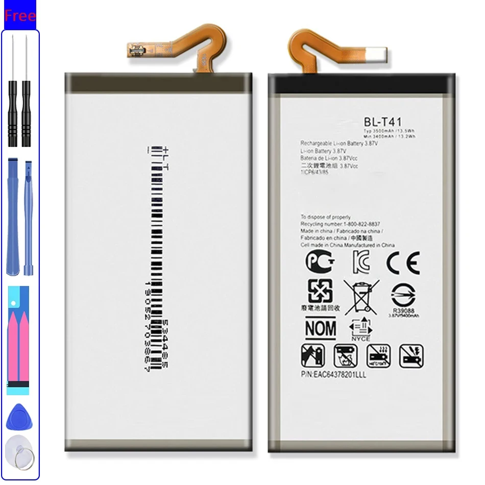 BL-T41 Battery For Lg G8 ThinQ LMG820QM7 LMG820UM1 LM-G820UMB LMG820UM0 LM-G820N Mobile Phone Bateria + Free tool