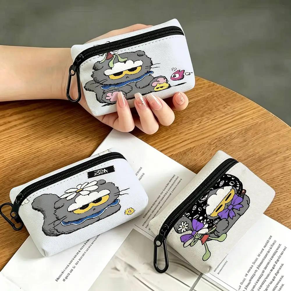 Z-ZOAS Character IP Oxford Fabric Mini Coin Wallet Smooth Zipper Hanging Design Multi-use Small Storage Bag For Travel