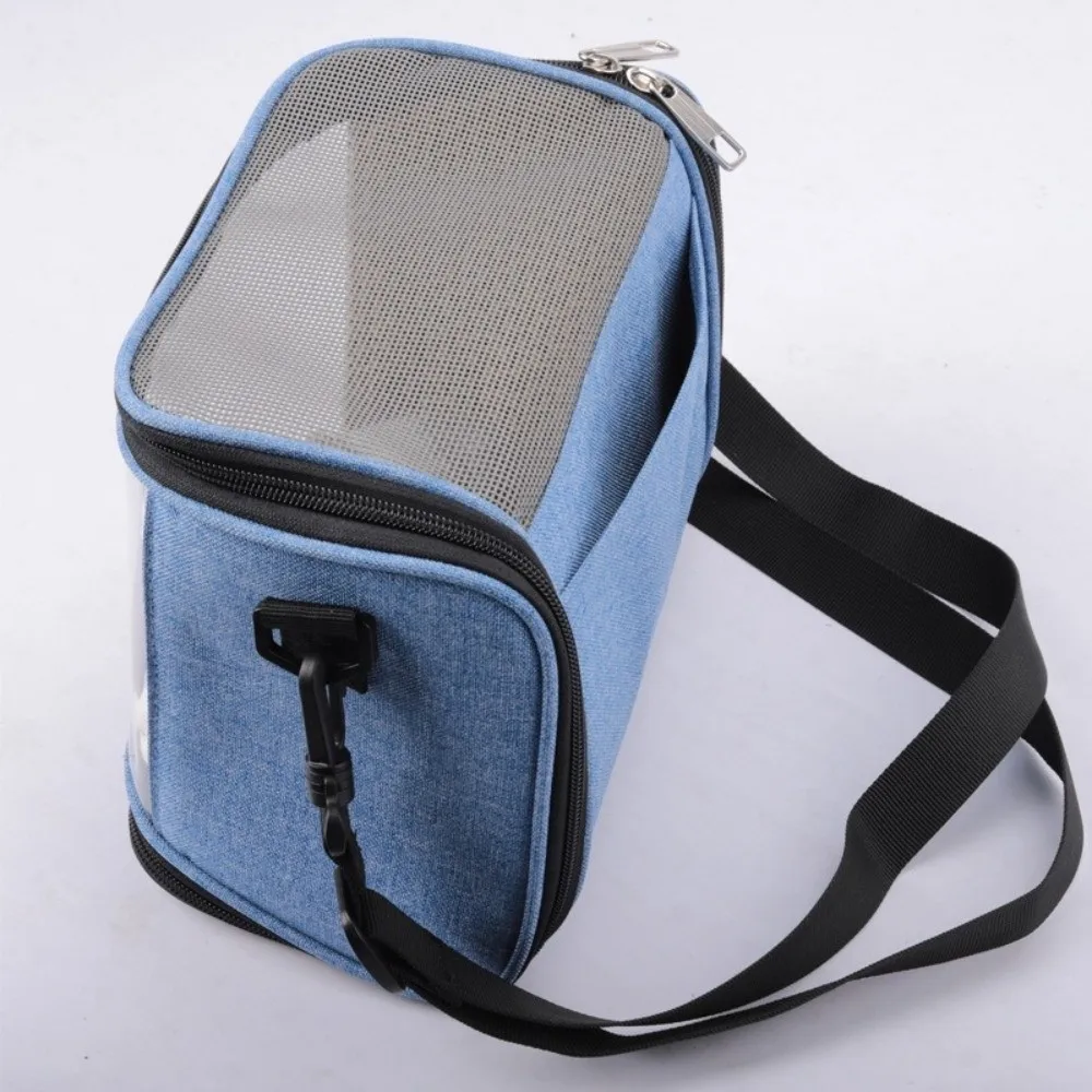 Breathable Mesh Pet Travel Bag Portable Large Capacity Pet Carrier Adjustable Straps Clear Window Hamster Carrying Bag Travel view 5