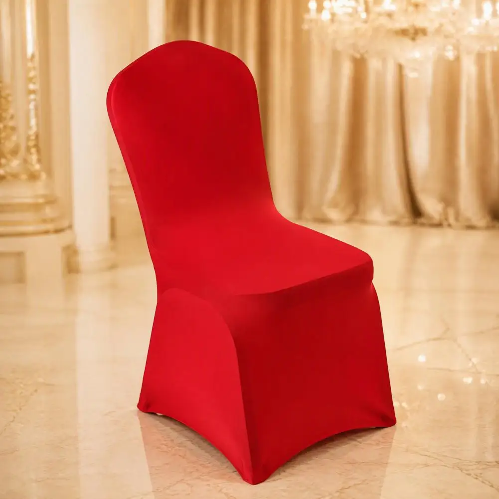 Removable Banquet Chair Slipcovers Spandex Stretchable Chair Covers Elastic Banquet Chair Protectors for Ceremony for Restaurant