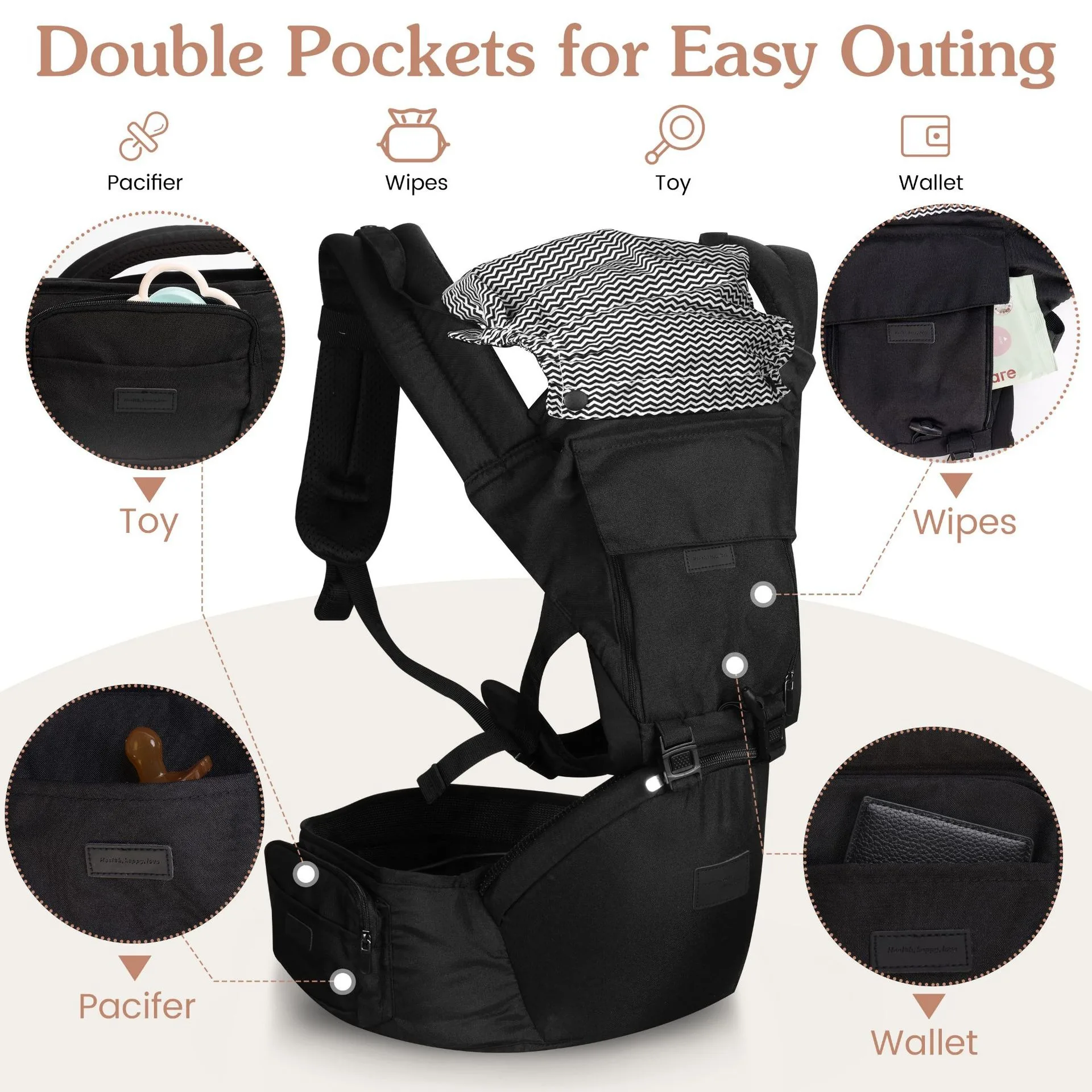Porta-bebês com assento quadri - Ergonomic Baby Carrier avaliação e preço