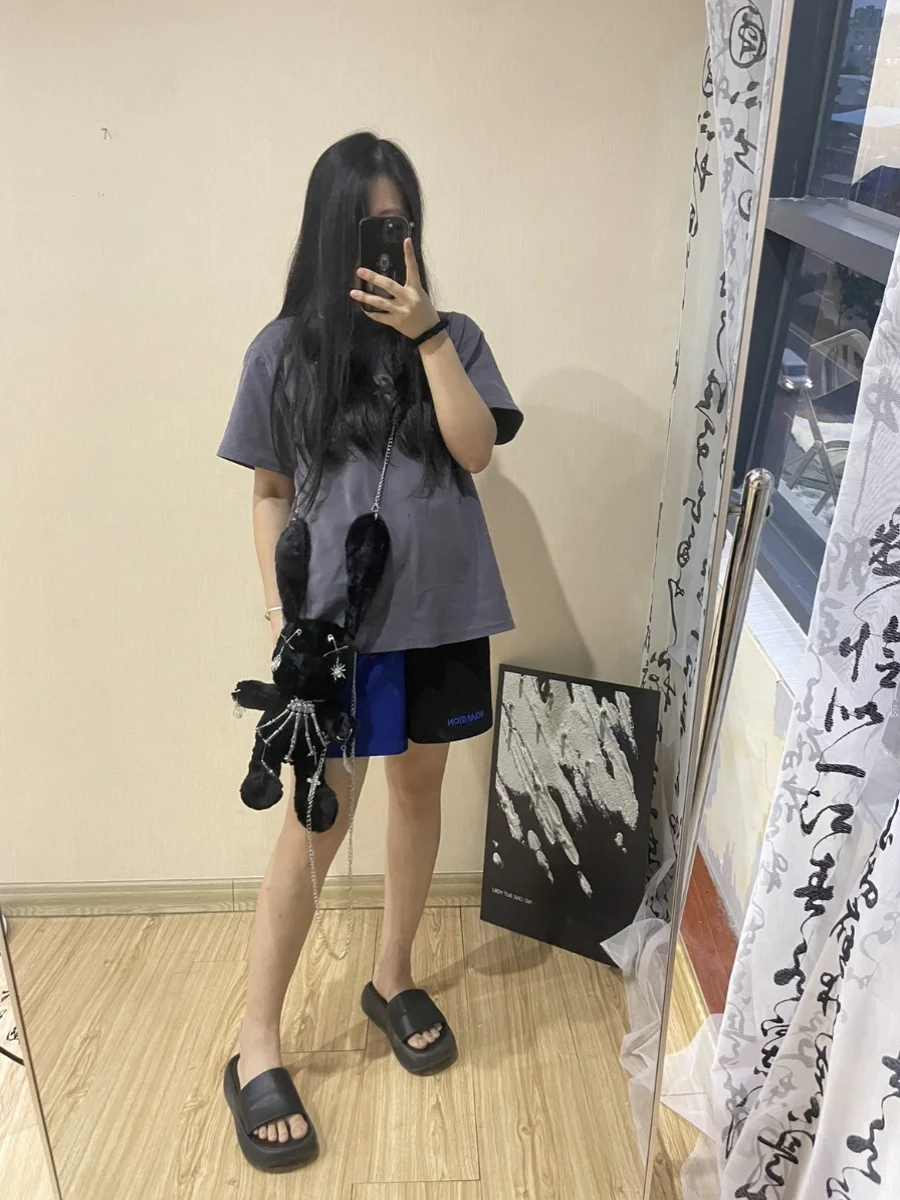 othic Lolita Halloween Cosplay Goth devil spider injured wounded bags Tote Women Y2K Girl Dark Bloody bunny Dolls Shoulder Bag