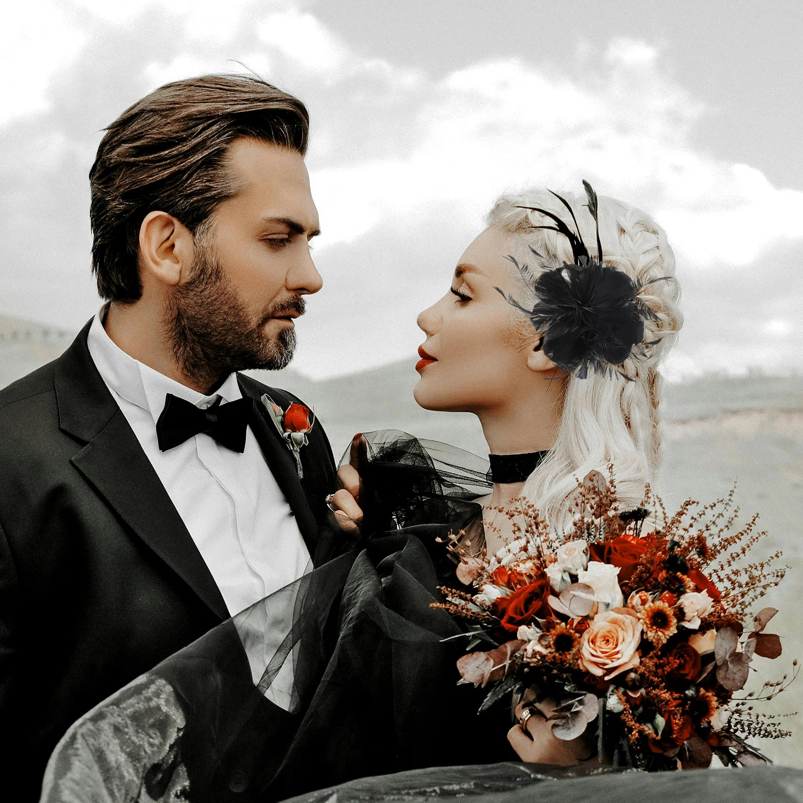 

1 шт., заколки для волос с шлейфом для женщин, легкая стильная заколка для волос, свадебные аксессуары, боковой зажим, заколки, украшения для волос